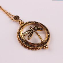 Collana lunga con lente d'ingrandimento in stile animale, ciondolo con lente d'ingrandimento, il miglior regalo per le ragazze