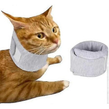 (gray-XS)Dog Neck Brace Supports, Cat Neck Brace, Elizabethan Collar For Pet After Surgery Recovery Cervical Vertebral Sprains Instability Neck B