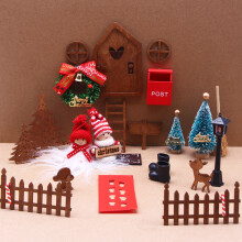 Kit de porte de Noël féerique, ensemble créatif à faire soi-même pour des décorations de Noël uniques, bois et plastique de qualité pour une