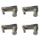 4Pcs 1/2 Violine Feinstimmer Metall Violine 5