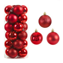 Boules de Noël incassables, décorations polyvalentes pour un thème palais élégant, 30 pièces avec cordelette de suspension incluse, boules à