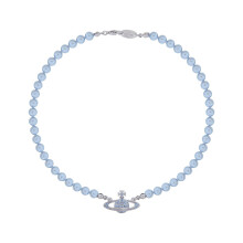 (Model F) A classic and elegant Saturn pearl necklace with lobster clasp