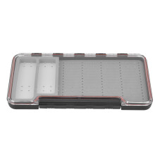 Boîte flottante pour la pêche à la mouche, étanche, double couvercle transparent, ultra-mince, prise en main facile, mousse, aimants puissants,