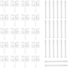 Vertical Blind Kit with 20 Hook Brackets and Gaskets, Durable Parts for Smooth Operation