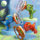 (Blue)Fan Dinosaur Bubble Machine in Bubble Handheld Electric Dinosaur Bubble Machine Bubble Dinosaur Pool 2