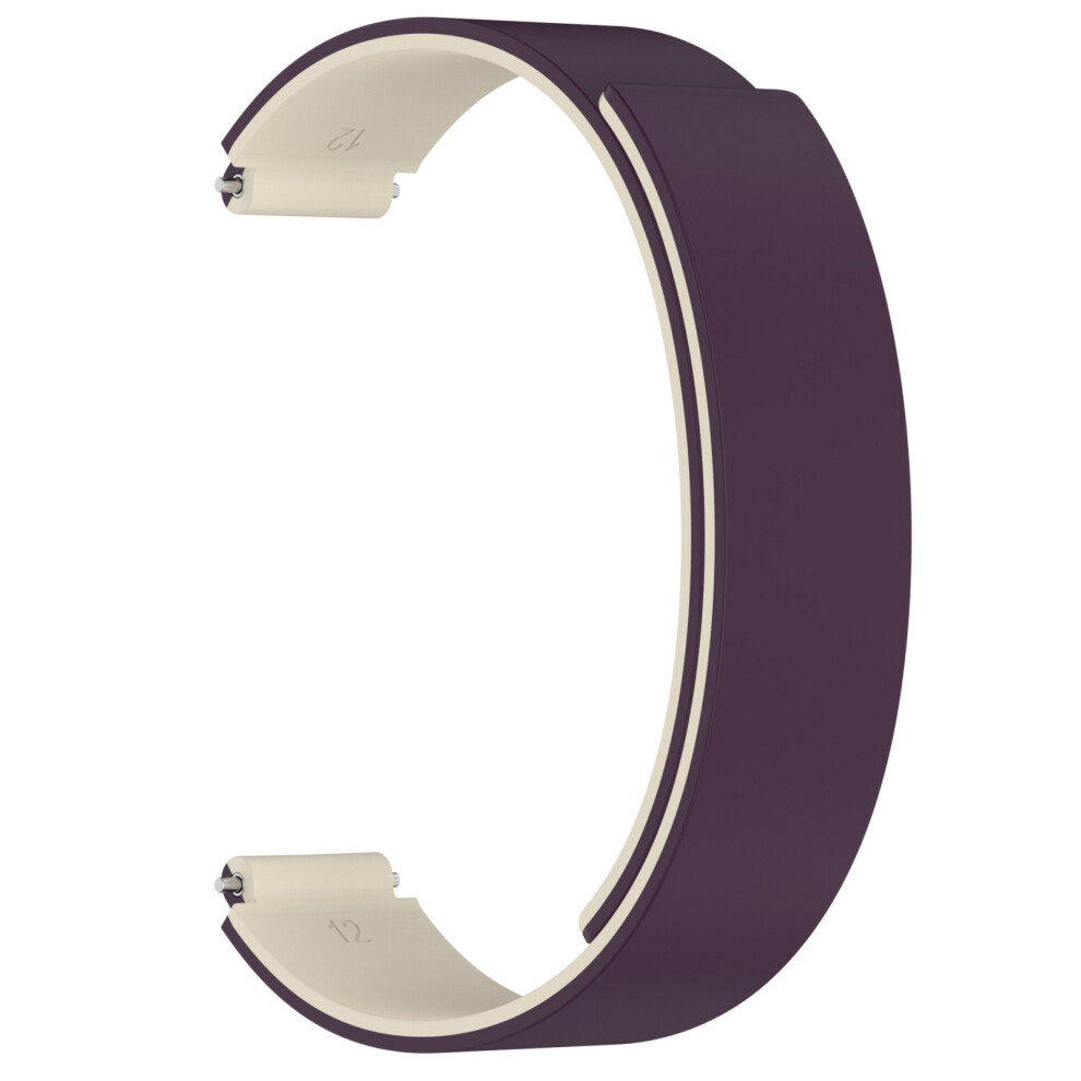 Elegant Magnetic Attachment Silicone Watch-Black Plum Starlight Purple 7709000218721