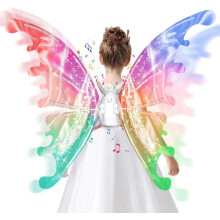 Wings Costume Electric Wings Accessories for Kids Boys Girls DIY Assembly with LED Lights Sound Effects Party The best Gift for Children