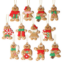 Magie du pain d'épice, décorations de sapin de Noël, artisanat exquis, décorations à suspendre, matériaux doux pour une durabilité et une