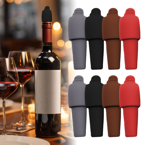 Bouchon de vin en silicone pour bouteilles de vin, 2025-8