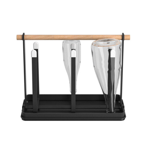 Bottle Holder for 6 Bottles with Removable Drying Mat 1