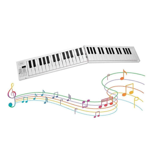 61-Key Foldable Electronic Piano Multifunctional with LED Display 2