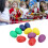 10Pcs Mini Musical Eier Bunte Hand Kunststoff Ei 12