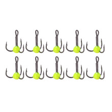 Esche metalliche invernali, jig da pesca sul ghiaccio in acciaio al carbonio con amo da trapano per la pesca in acqua salata e dolce, ami tripli a
