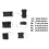 LR20 D Battery Holder ABS Material-3 battery boxes with 2