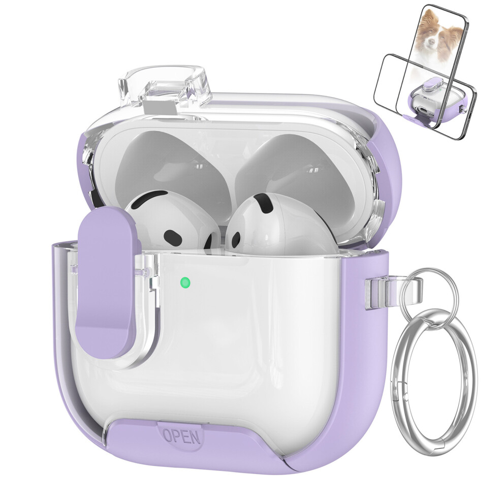 Silicone Case For Wireless Earphone Soft Protective- Purple 7709000217151