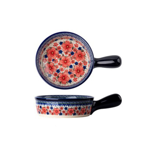 Ceramic Dinner Plates and Bakeware Set with Hand Painted Design, Oven Safe Colorful Tableware