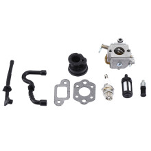 Carburador de repuesto para motosierra STIHL MS170MS180 017 018, kit de componentes de metal duradero resistente al desgaste con tubos de filtro de