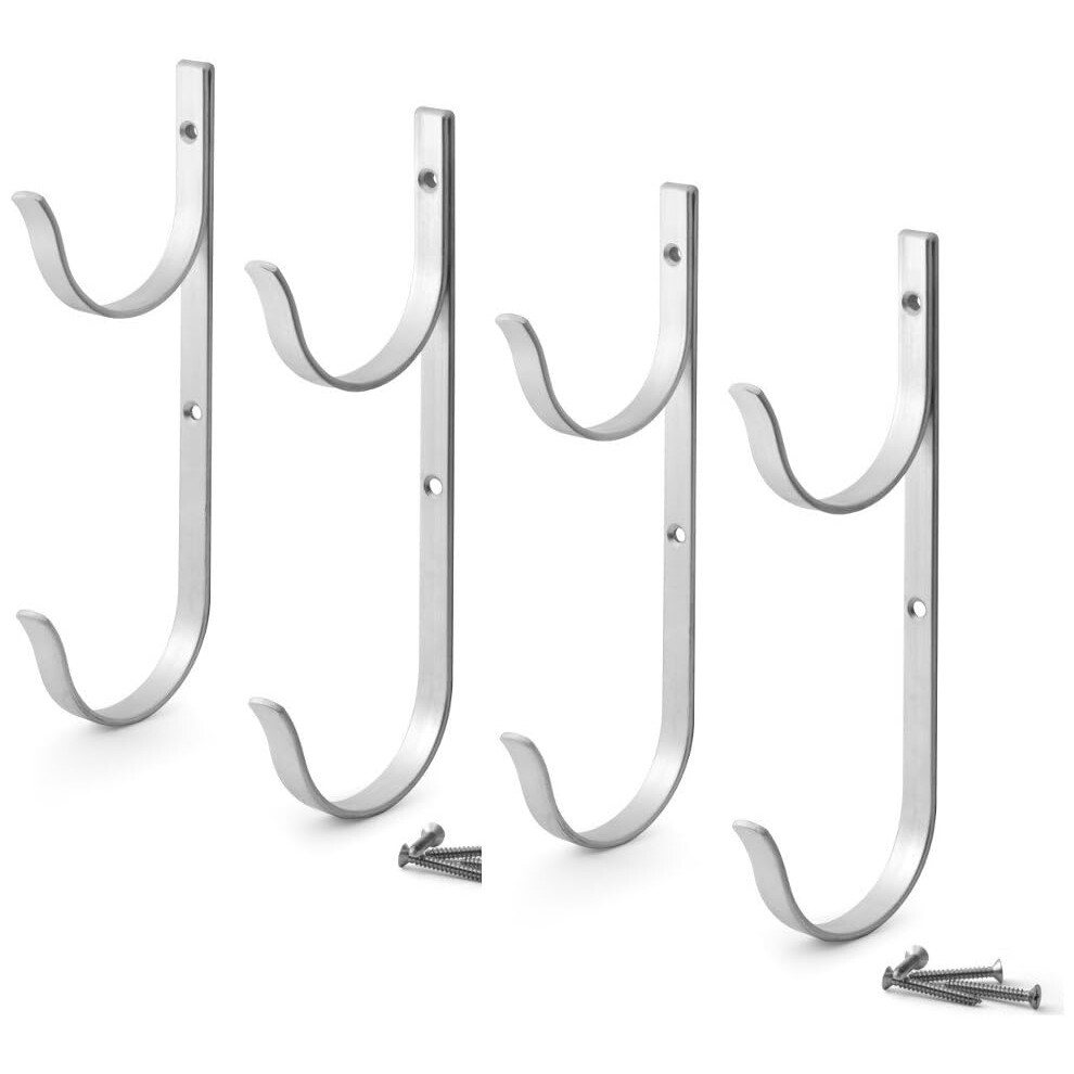 Durable Equipment Hooks For Telescopic Poles, Aluminum Pool Hangers Offer Backyard Decluttering, Lightweight But Strong Material, Perfect For Pool And 9454554851136