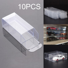 Verpakking van PET-materiaal met hoge dichtheid, transparante decoratieve geschenkdozen voor bruilofts- en feestbedankjes (set van 10)