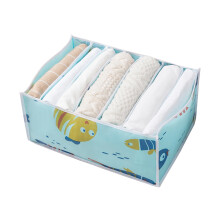 Tijds- en ruimtebesparende organizer voor babykleding, veelgebruikte opbergkubussen van non-woven stof, accordeonladeverdelers voor kledingkast en