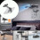 Metal Projector Ceiling Wall Desk Mount Stand 1/4Inch-Silver 2