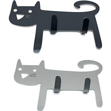 Porta-chaves com tema para amantes de animais de estimação, organizador para seus pertences pessoais, ganchos adesivos de parede em aço, fácil de