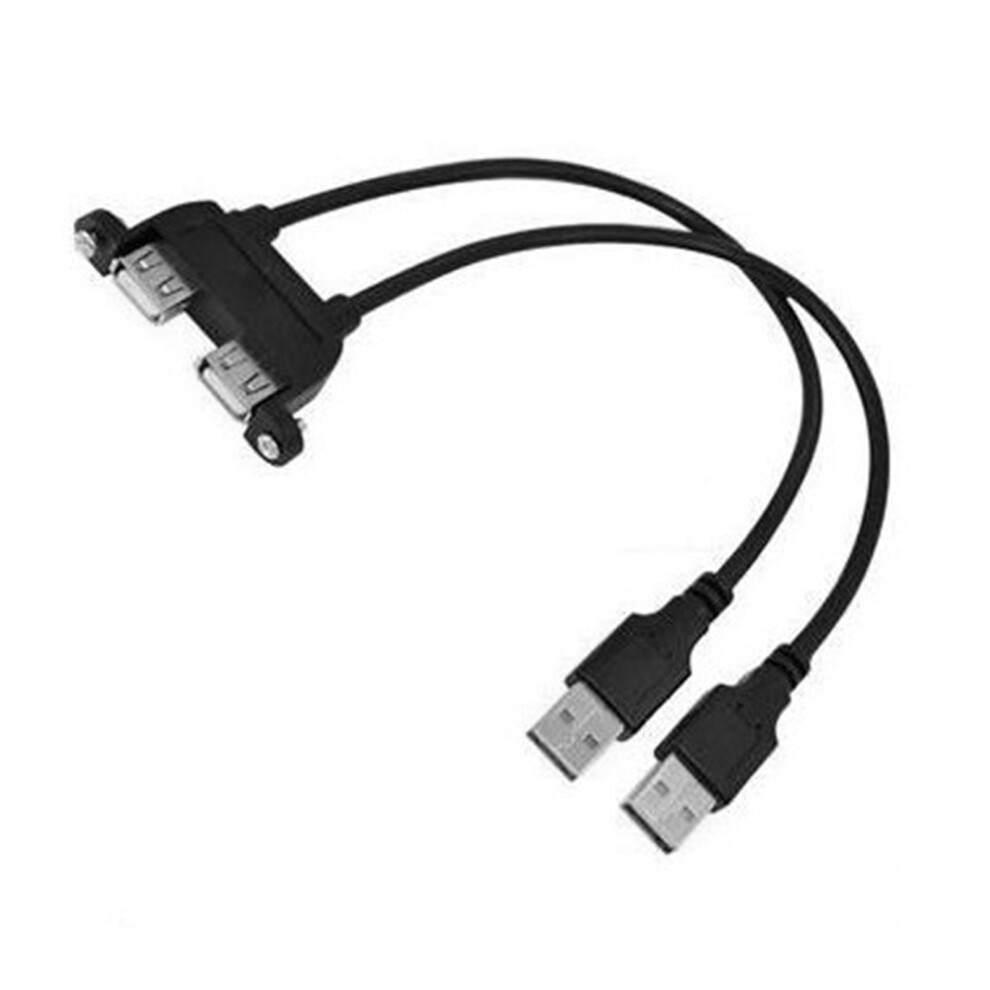 Flexible Usb2.0 Male To Female Extension Cable With Screw-0.3M 7709000218042
