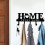 Cabideiro de metal resistente com design "Casa", gancho multifuncional para casacos e chaves, à prova d'água e resistente à ferrugem, perfeito 5