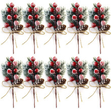 Ornements de baies artificielles pour la décoration de table, ornements de baies dorées réalistes et naturelles pour la décoration de mariage,
