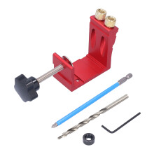 Kit de perçage professionnel pour la menuiserie sans joint apparent, gabarit de précision pour un perçage précis à 15 degrés, guide de perçage