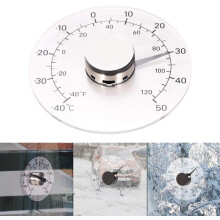 Transparante buitenthermometer, tuinthermometer zonder batterijen, snelle en nauwkeurige meting, zelfklevende raambevestiging, waterdicht ontwerp