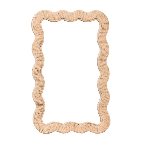 Woven Wall Mirror Modern Decorative Vanity Mirror Rustics