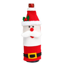 Housses pour bouteilles de vin, décoration festive pour les fêtes de Noël, réutilisables et résistantes, idéales pour la maison, les cafés,