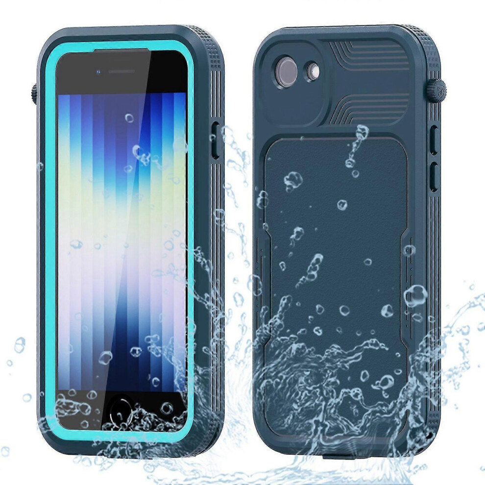 For Shellbox Iphone Se (2022) Waterproof Case A Series Ip68 Waterproof Case Dark Blue 6935161341430