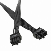 8-Pin to 6+2 Pin GPU Power Cable, Male to Male PSU Adapter for Compatible Models, High-Performance PC Build Accessory