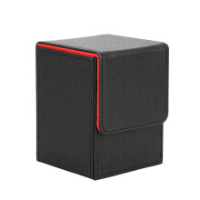 Caixa organizadora de cartas de grande capacidade, compatível com cartas de dupla camada (mais de 100 folhas), com fechamento magnético para