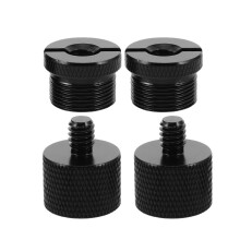 4St Universele Zwarte Aluminium Microfoon Adapter Voor Statief