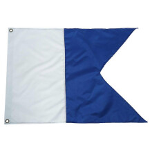 80x60cm Scuba Dive Boat Alpha Flag International Sign for Diving Large Dive Gear