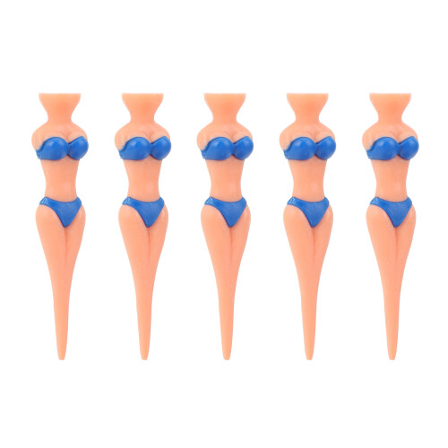 5Pcs Golf Tees Kunststoff Anti Slip Lady Bikini 1