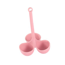 Silicone Egg Poacher Cups Nonstick with Long Handle Dishwasher Safe Flexible Moulds for Cooking
