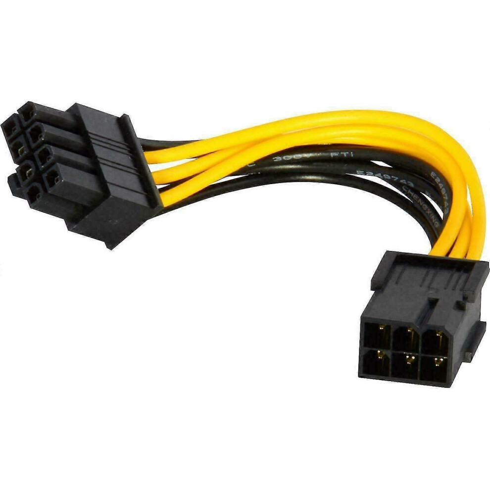 6-Pin To 8-Pin Pci Express Power Converter Cable For Gpu Video Card Pcie Pci-E 6935161372977
