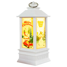 Boule à neige décorative de Noël, lanterne portable, ambiance festive garantie, design charmant pour égayer vos fêtes.