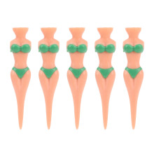 5Pcs Golf Tees Kunststoff Anti Slip Lady Bikini