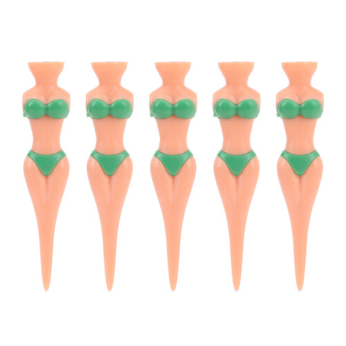 5Pcs Golf Tees Kunststoff Anti Slip Lady Bikini