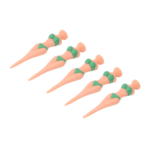 5Pcs Golf Tees Kunststoff Anti Slip Lady Bikini 1