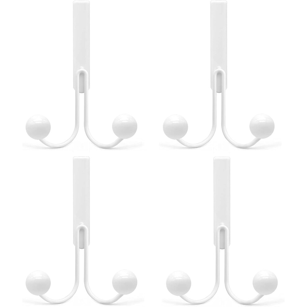 Over The Door Hooks, Space Saving Universal Fit Metal Hangers, Waterproof Rust Proof, Ideal For Hanging Coats, Handbags, Hats, Scarves On Doors Up To 9454554858982