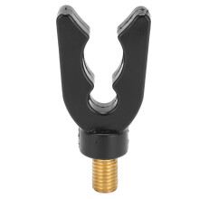Porta canna da pesca resistente per carpe, morsetto antiscivolo, struttura in gomma morbida, testa a forma di U, facile fissaggio, stabilità, ampia