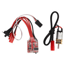 Controlador de velocidade eletrônico (ESC) sintético compatível com mini carros RC DIY, 30A, com freio de escova, para frente e para trás, leve,