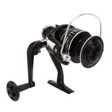 Mulinello da pesca a spinning, dimensioni portatili, colori misti, braccio oscillante in metallo pieghevole, adatto all'acqua salata, 12+1 cuscinetti