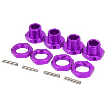 17 mm sekskantmuttere for RC-bil Lettvektsoppgradering med gjengelås Kompatibel aluminiumslegeringsdesign Enkel å installere Støvsikkert deksel